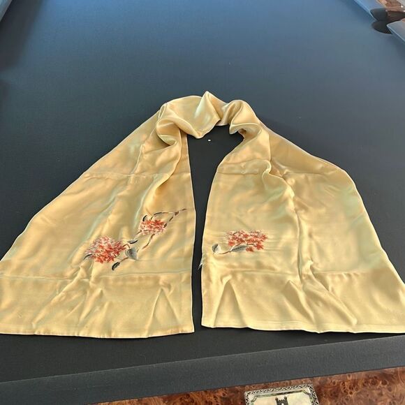 Embroidered Silk Scarf - Picture 6 of 8